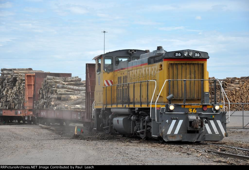 Working the log yard